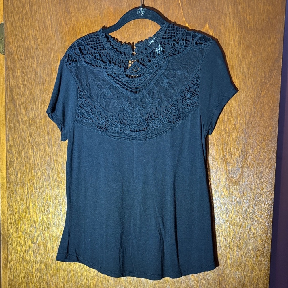 Rue21 Black Lace Women's Top